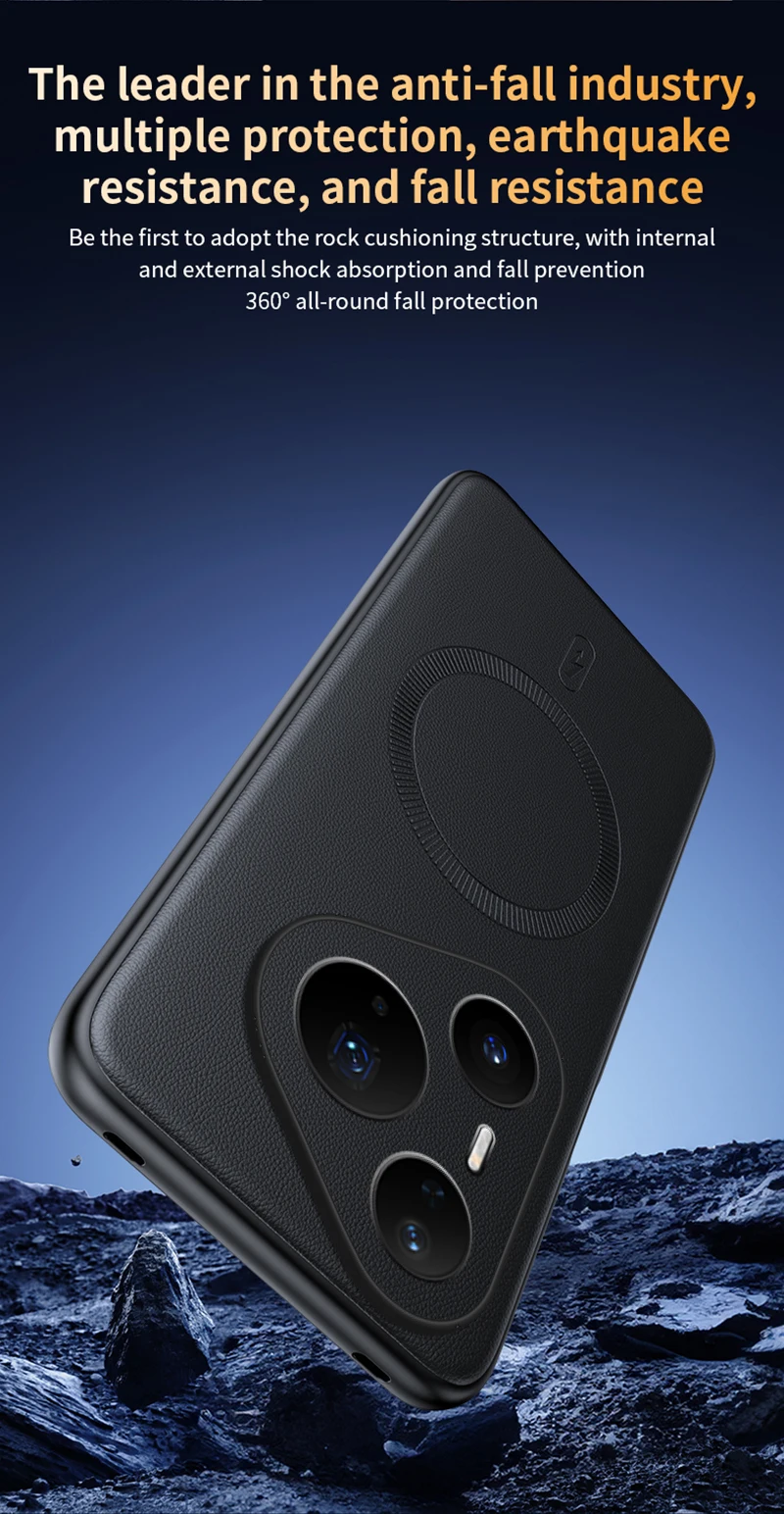 Für Huawei Pura 90 Pro Max Hülle Magnetische Leder-Schutzhülle für Huawei Pura 90 Pro Max Anti-Fingerabdruck Rutschfeste PC+TPU-Hülle – Detail 15