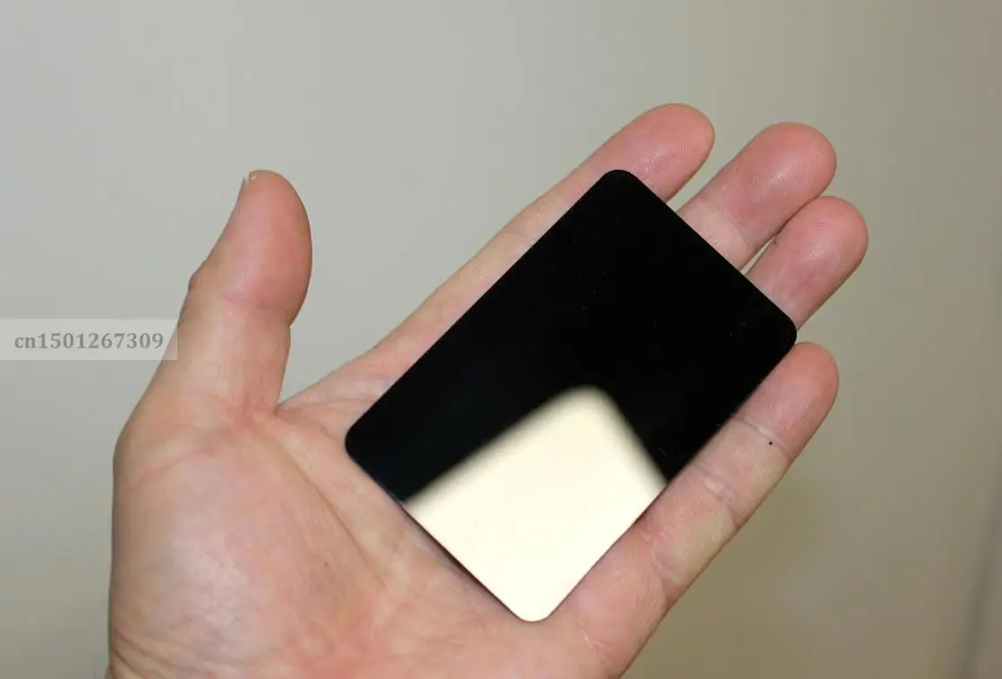 Glossy Finish Black PVC Plastic Acetate Business Cards For Laser Engraving-Thickness 0.6mm