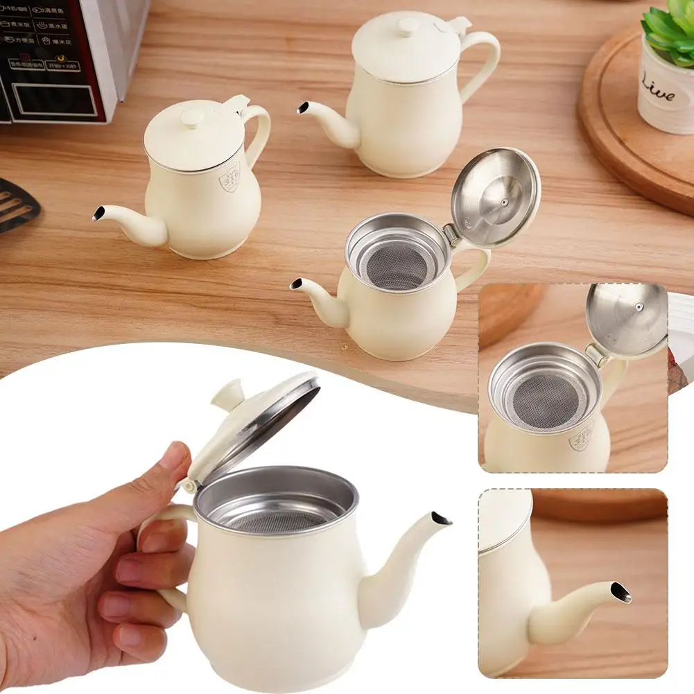 Bacon Oil Container Oil Dispenser With Removable Strainer Separator Grease Storage Pot For Home Kitchen Dispenser Home D9k0 food storage container oil container