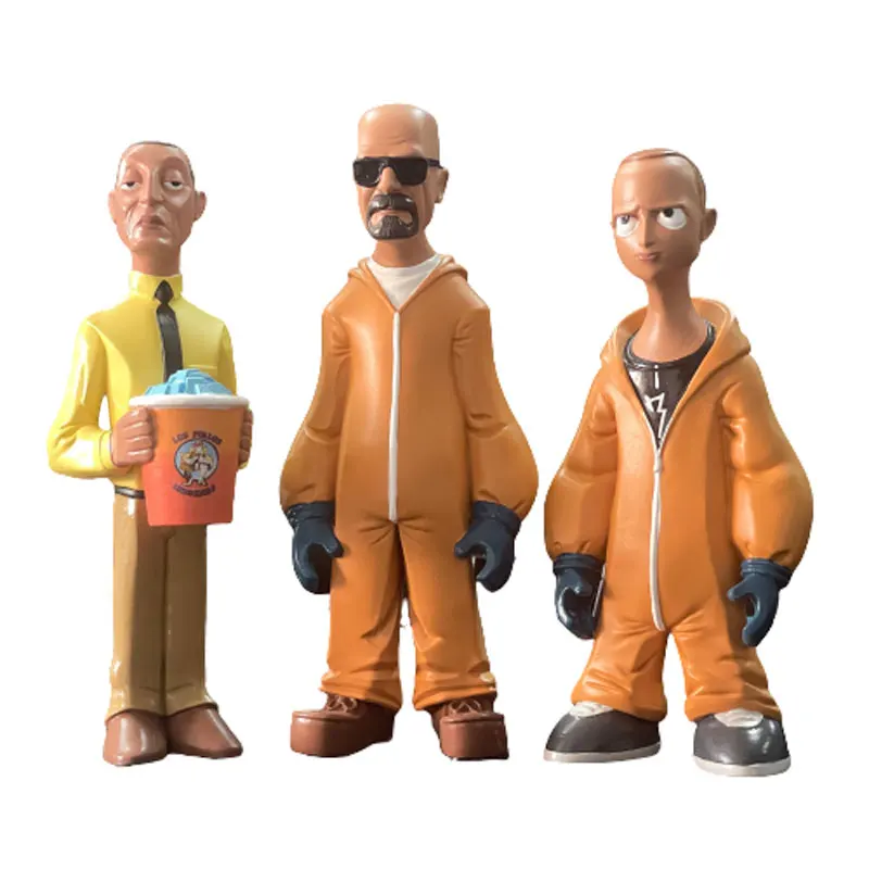 Figurines Breaking Bad – Heisenberg Et Jesse – Lot Série TV Deluxe 30cm