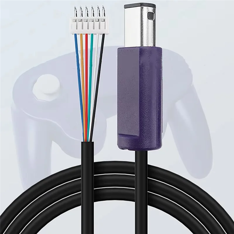 AM-1Pc 게임 콘솔 케이블 (게임큐브용) NGC GC 게임 컨트롤러 연장선 게임패드 교체 코드 3미터