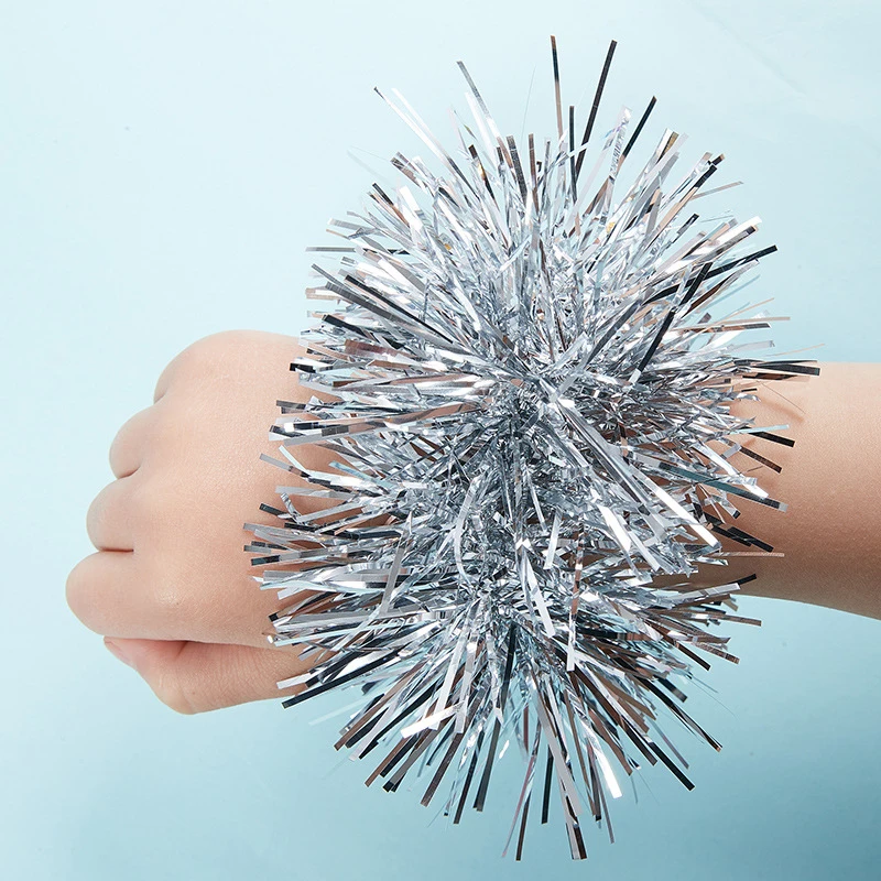 2Pcs Apply To Sports Game Pompoms 17 Styles Cheering Flower Ball Performance Dance Wrist Flower Sports Games Bracelet