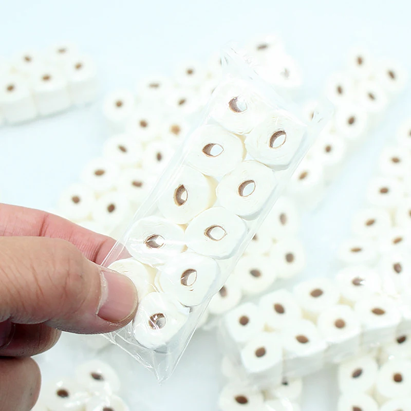 1/12 Scale Dollhouse Mini Toilet Paper Roll Model - Simulation Bathroom Accessories for Dollhouse Home Decoration