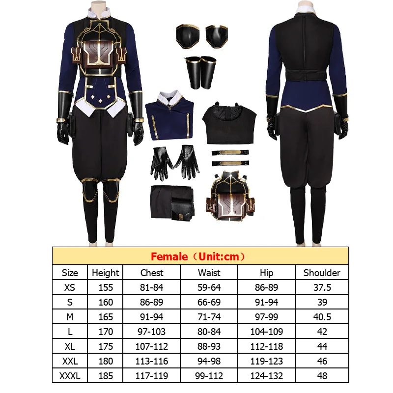 Nolen McGrady Cosplay Markus Fantasia Uniform Law Enforcer Uniform Game Arcane LOL Costume Women Suit Outfits Halloween Clothes