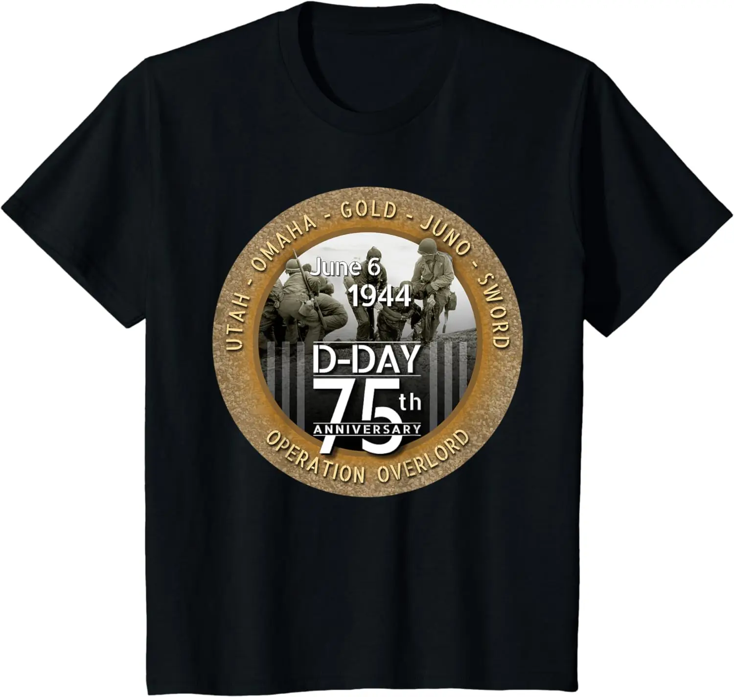 

WWII D-Day 75th Anniversary Utah Beach Rescue T-Shirt 100% Cotton O-Neck Summer Short Sleeve Casual Mens T-shirt Size S-3XL
