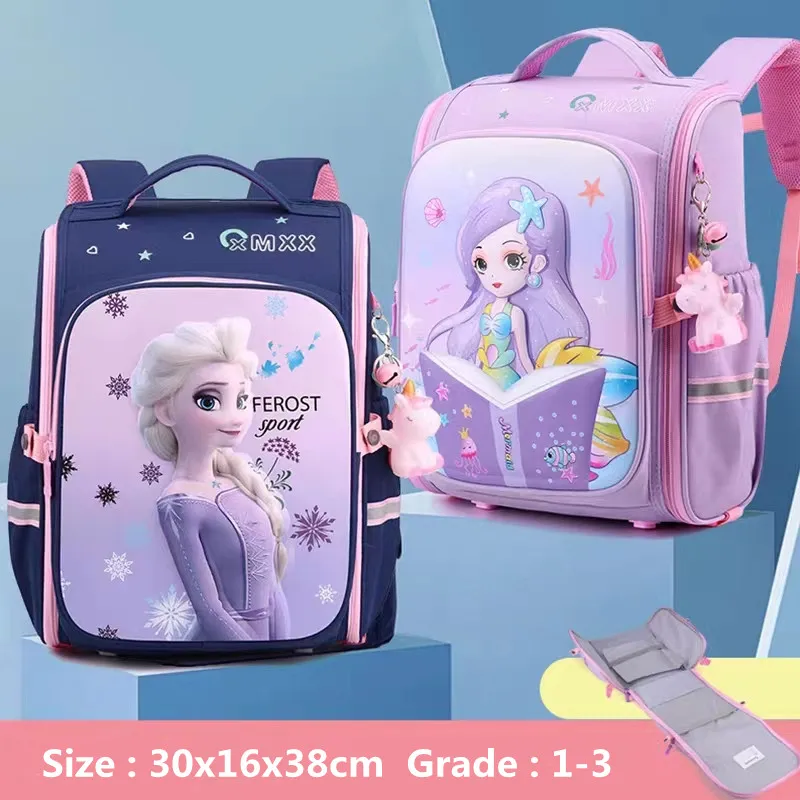 disney-new-frozen-school-bags-for-girls-elsa-anna-primary-student-shoulder-orthopedic-backpack-grade-1-3-large-capacity-mochila