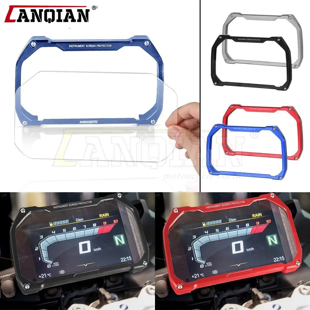 

For BMW R1200GS R1200 GS R 1200 GS 2018 2019 2020 Motorcycle Aluminum Glare Shield Meter Frame Screen Instrument Protector Cover