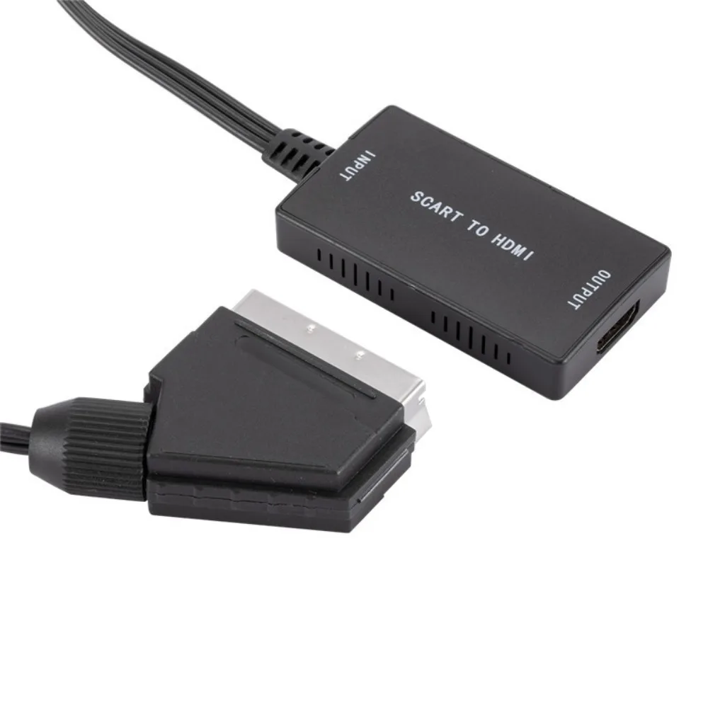 

SCART Input SCART To HDMI Converter HDMI Output High-definition Adapter Video Converter with Cable for DVD//PS2/XBOX/Sky Box