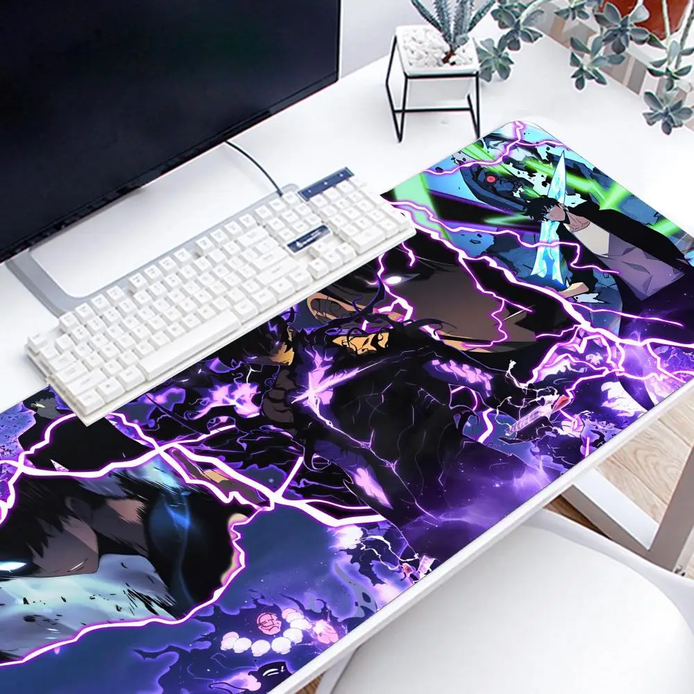 Grande Lockedge Gaming Mouse Pad Anmie Solo Nivelamento Mousepad Teclado de Computador Table Desk Mat - Imagem 3