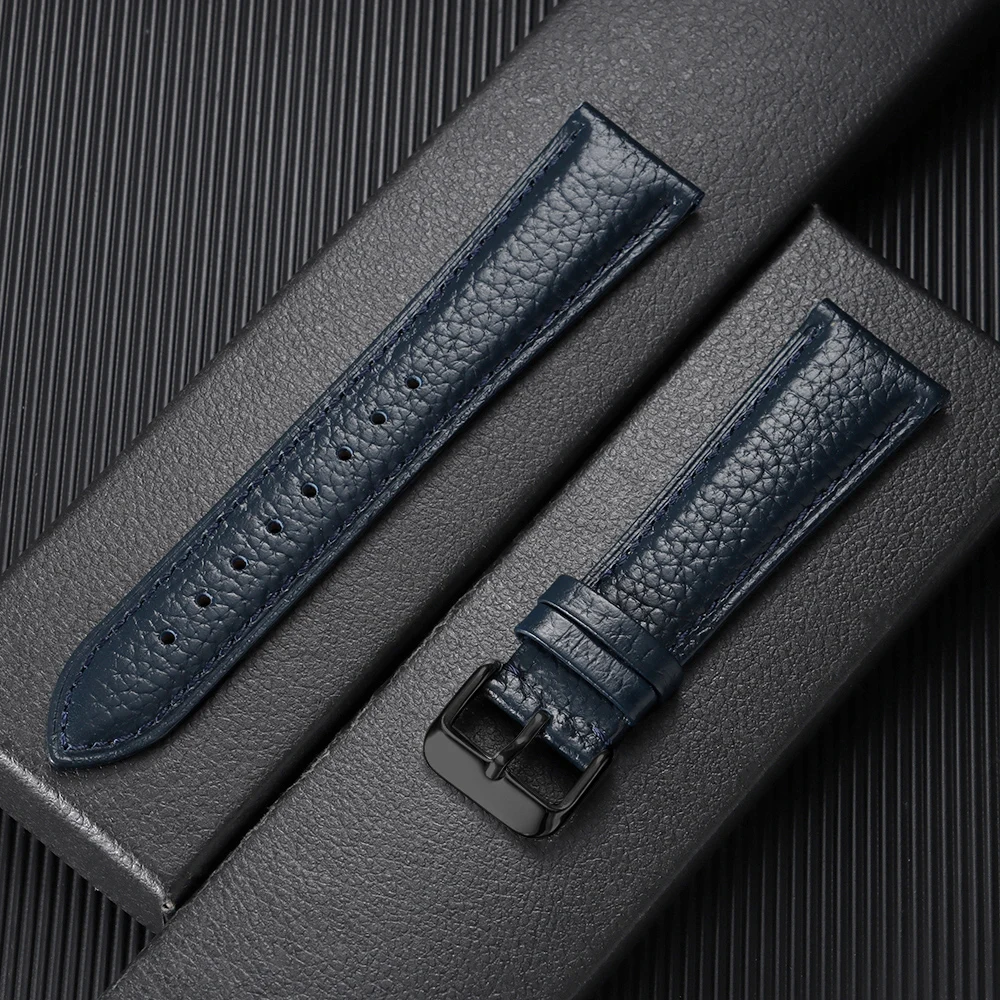 Premium Brown Leather Watch Band - Universal Business Strap