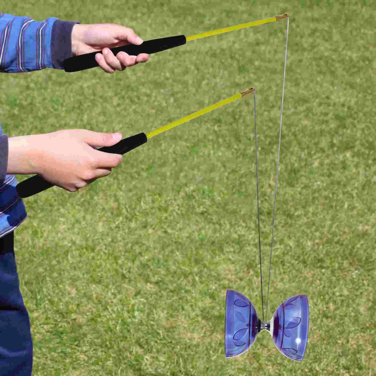 Double-headed Diabolo Fitness for The Elderly Juggling Toy Yoyo Professional Soft Rubber Toddler diabolo toy