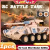 RC Tank 8012 Mini Model Military 40Mhz Toy Vehicle Rotatable Wireless Charging Eletric Tanks Simulation Gifts Toys for children 1