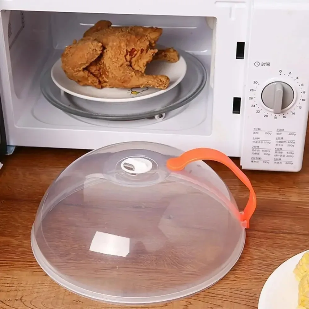 Food Cover 1Pcs Round proof Microwave Oven Food Cover With Part Fresh-keeping Cover Refrigerator Cookware Accessories Kitchen