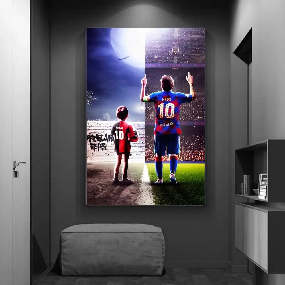 Anime Poster Poster Prints Football Star Anime Posters Sticky Decoracion Painting Wall Art White Kraft Paper Wall Decor