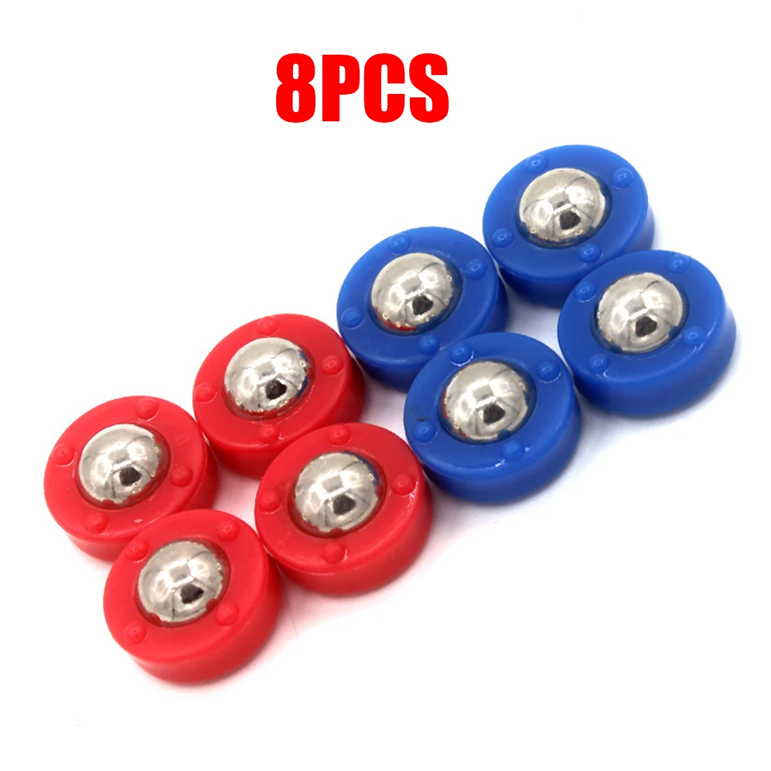 8Pcs Roller Balls Multi Function Shuffleboard Tabletop Mini Replacement Pucks For Shuffleboard Table Football Indoor Games 8 colors for choice wholesale hockey pucks ice hockey puck indoor roller field hockey pucks good quality sports equipment balls