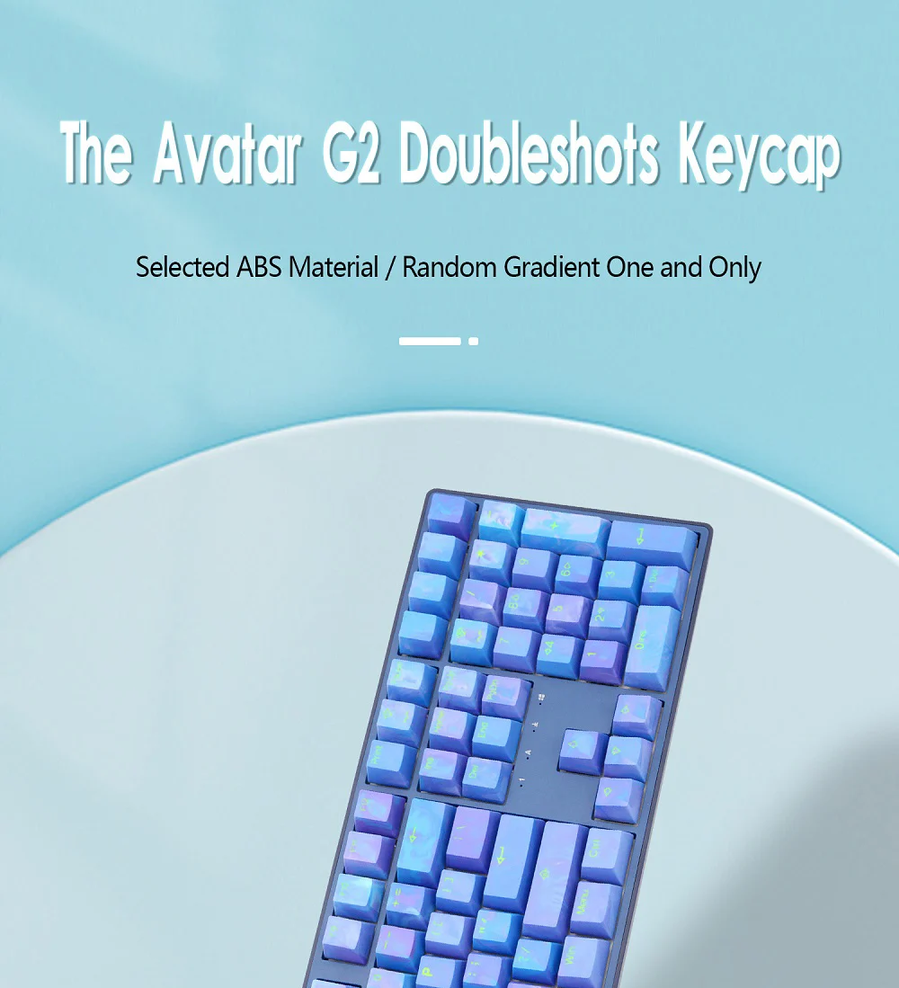 perfil cúbico do oem para roxo azul taihao avatar keycaps doubleshot para teclado mecânico do jogo de diy