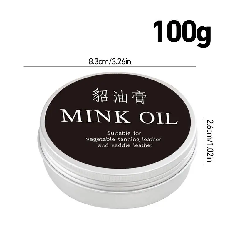 Mink Oil Leather Conditioner Waterproof Leather Boot Conditioner Saddle Oil Care Softener For Furniture Auto Interiors