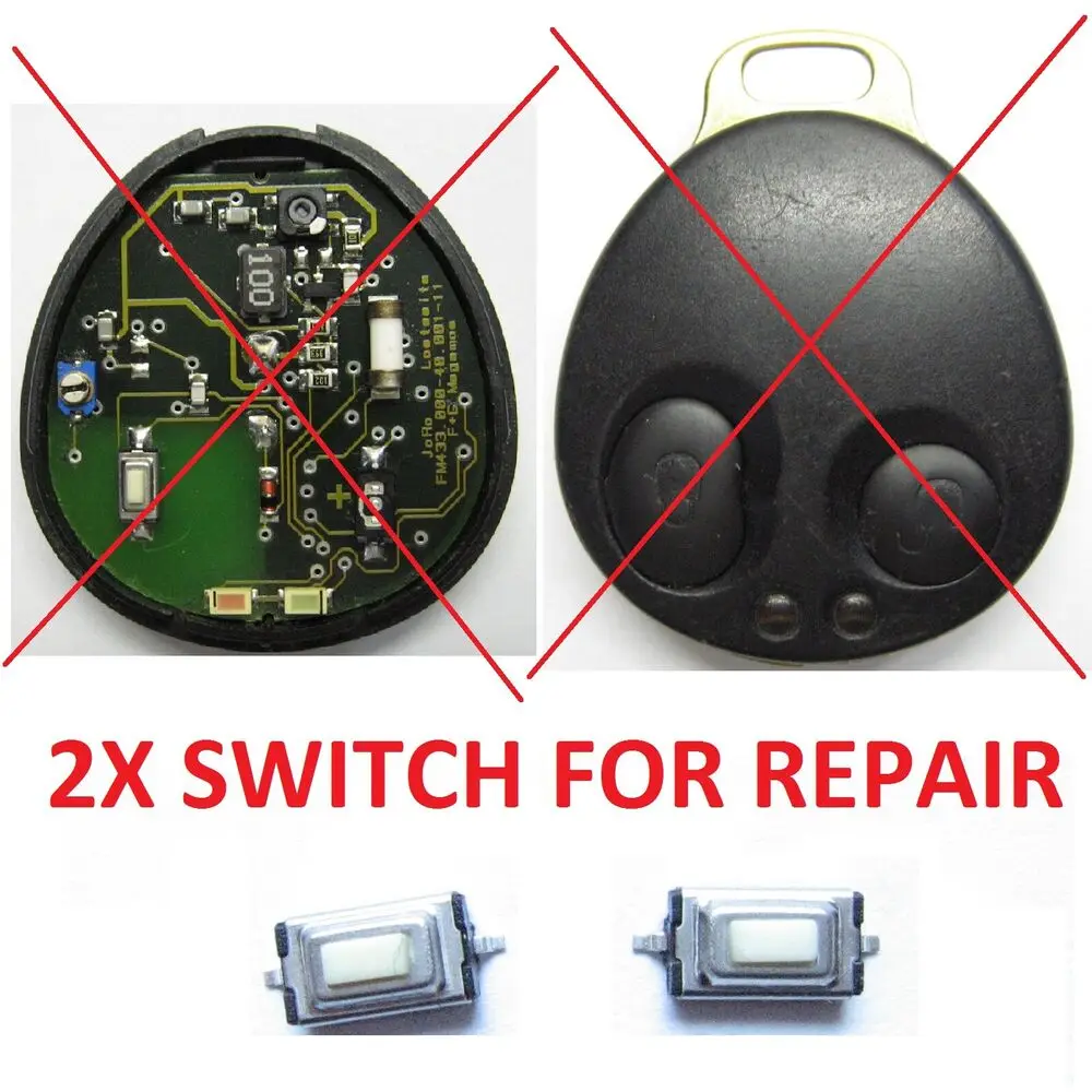 Pulsante Trasmettitore Remoto Microinterruttore Per Jaguar Xj6 Xj12 Xjr X300 Per Saab 9000 900 Riparazione Portachiavi Di Allarme