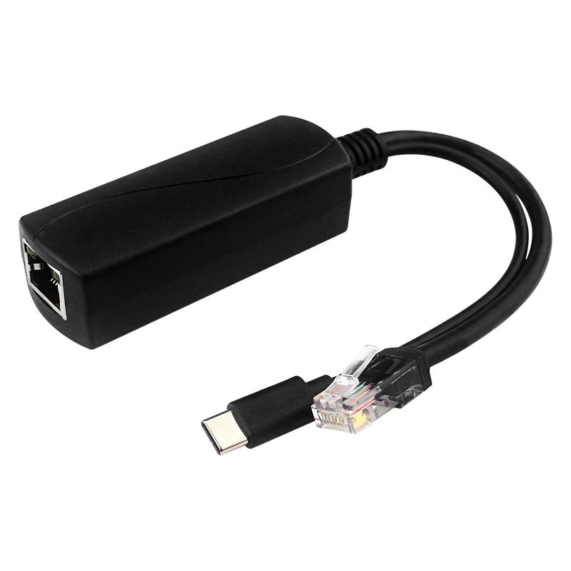 5V 4A Raspberry Pi 5 PoE Splitter 10/100/1000MB Network Gigabit IEEE 802.3 af/at Type-C to PoE for Pi 5 Pi5 — view 3