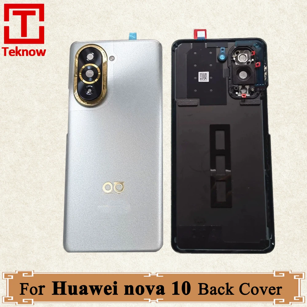 

Original Back Battery Cover For Huawei nova 10 Back Cover NCO-AL00 NCO-LX1 Rear Case Housing Cover Replacement Parts
