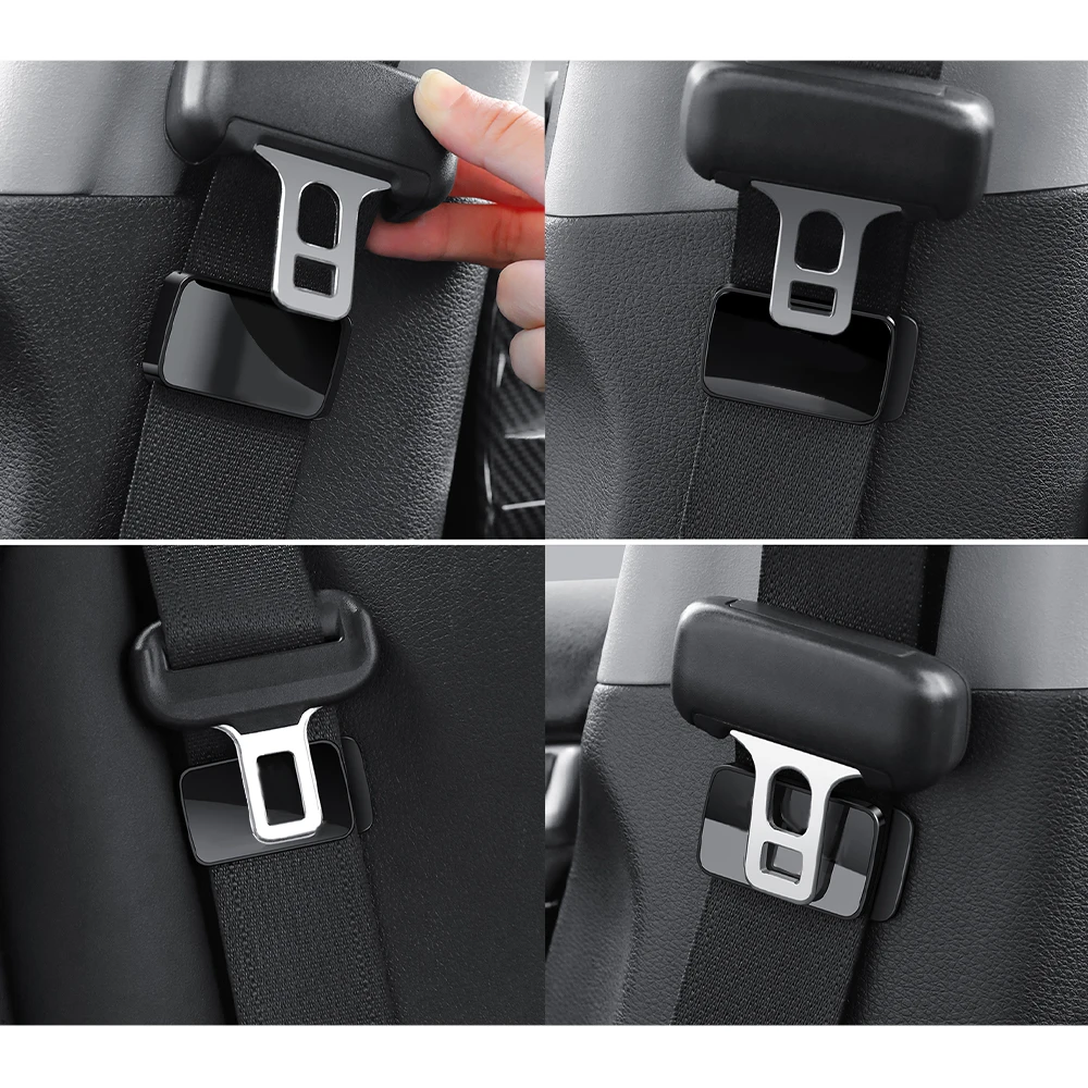 Magnetic Attract Car Seat Belt Holder Stabilizer Fastener for Tesla VW BMW Nissan Hyundai