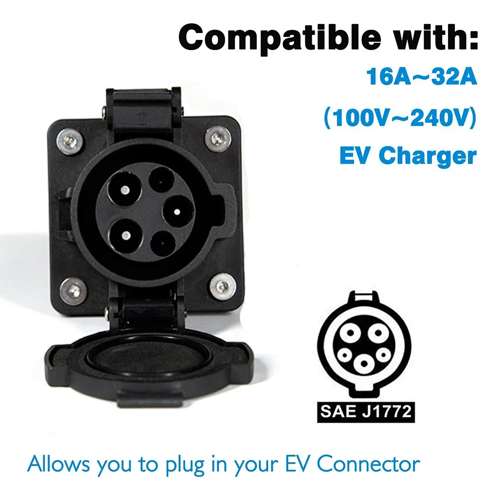 16A J1772 Type1 Socket To Schuko Socket EV Charger Adapter Cable for E-Bike/Scooter/One wheel EV Charger Adapter