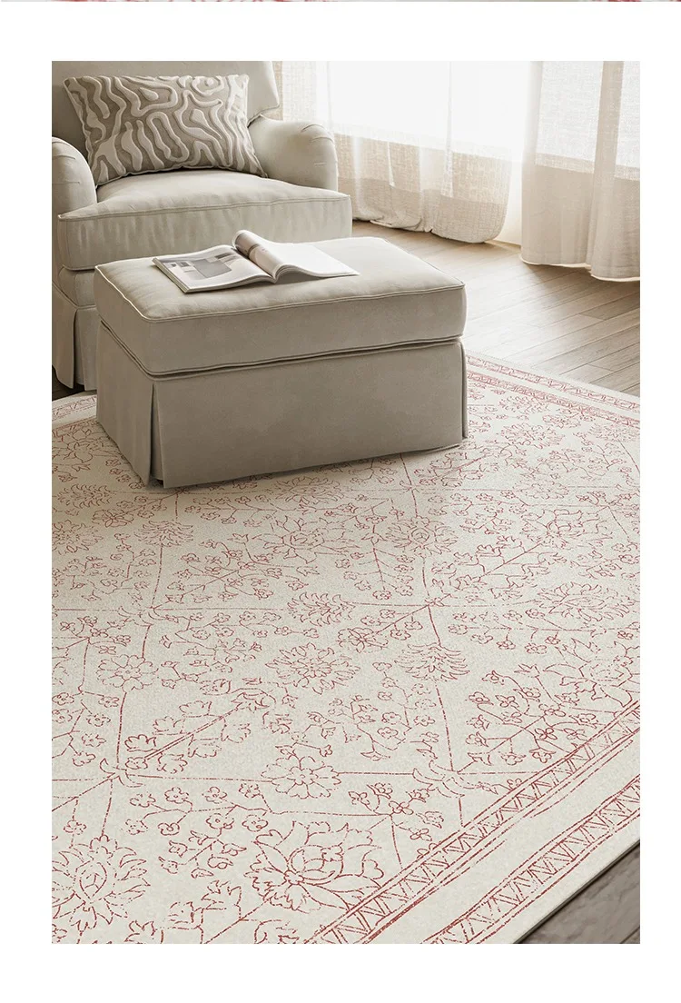 American Retro Carpet Comfortable Soft Living Room Carpets Non Slip Machine Washable Rugs Persian Style Bedroom Rug السجاد Tapis