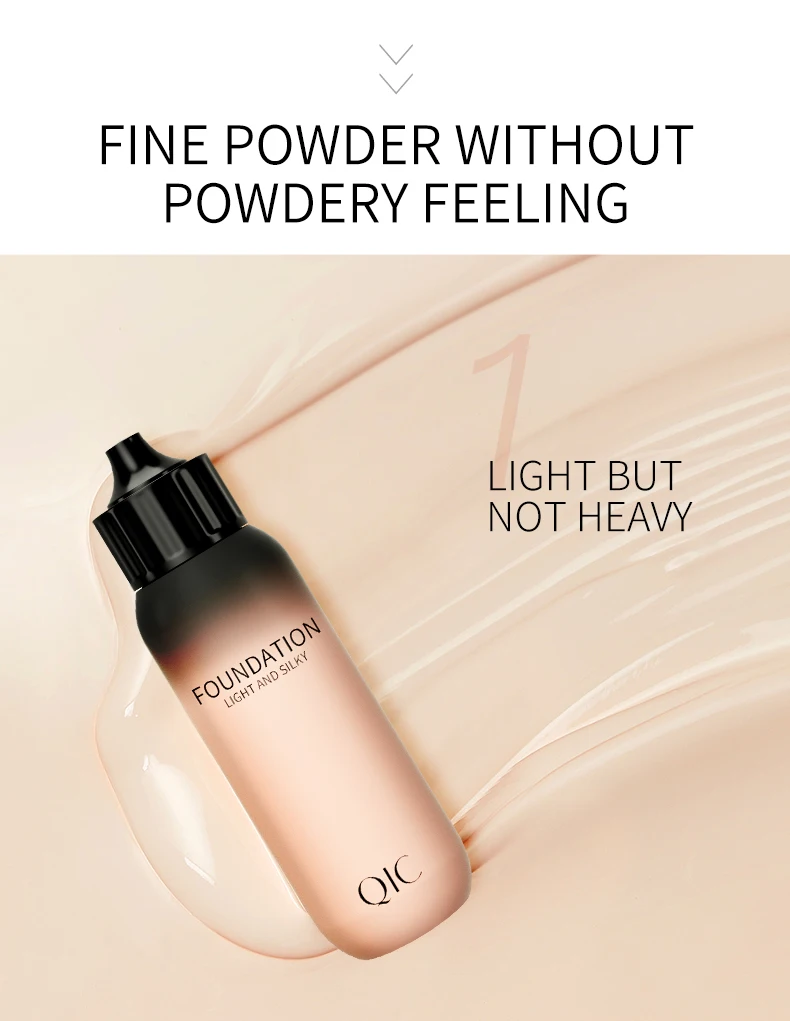 Description Picture 5 of item2 Shade Full Coverage Concealer Liquid Foundation makeup high coverage Base makeup cushion Foundation cream Natural Matte