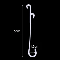 Reusable J-Shaped Plant Support Hooks - 100Pcs (16CM)