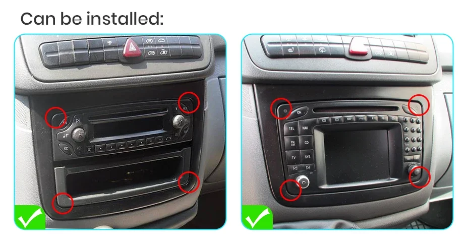 Junsun AI Wireless CarPlay für Apple Android 14 Auto Autoradio für Mercedes-Benz Vito 2 W639 Viano 2 2003-2015 Multimedia Stereo – Detail 2