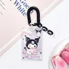 New Cute Cartoon Characters Acrylic Card Holder Kpop Album Bus Card Bank ID Card Protective Display Sleeves Students Bag Pendant 5
