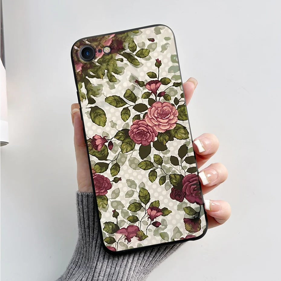 Stylish Painted Soft Silicone TPU Phone Case - 4.7'' Protective Back Cover
