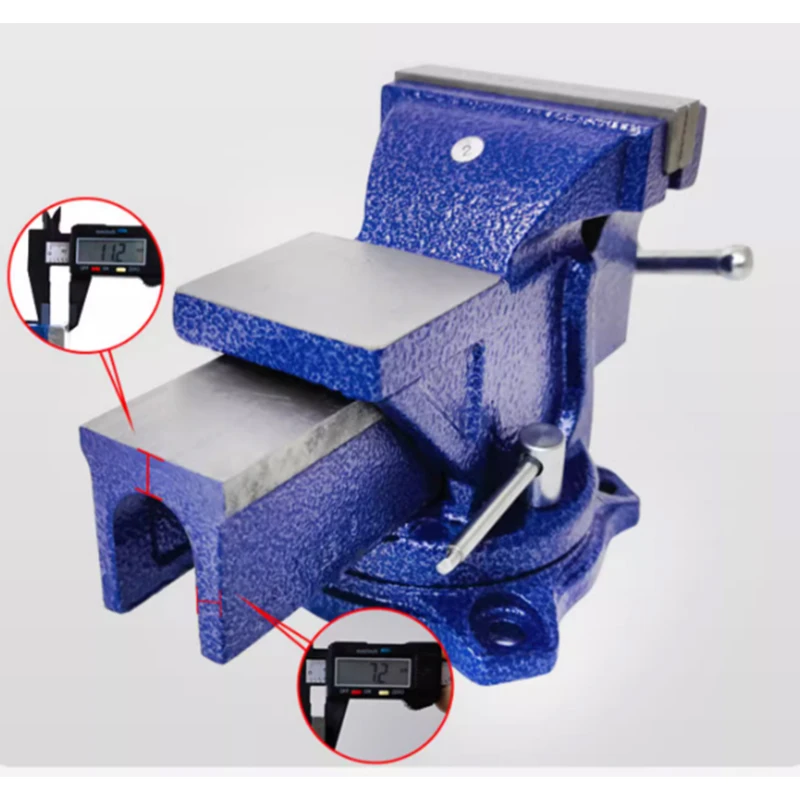 1pc Heavy Duty Bench Vise Household Vise Bench 4 Inch Small Bench Vice Clamp 360 Degree Rotation images - 6