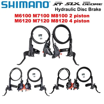 Shimano DEORE SLX XT M6100 M6120 M7100 M7120 M8100 M8120 Set freno a disco idraulico a 2 o 4 pistoni per mountain bike MTB originale
