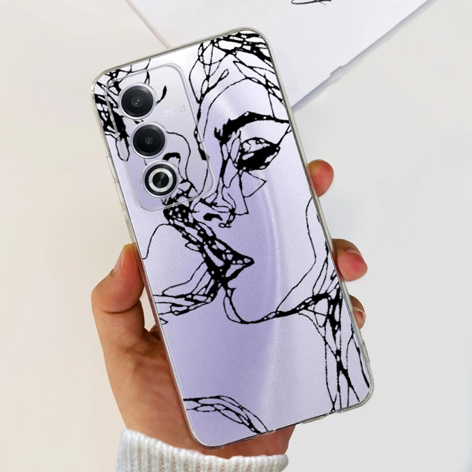 Luxury Flowers Painted Soft Silicone Phone Case - Elegant Bumper Cover