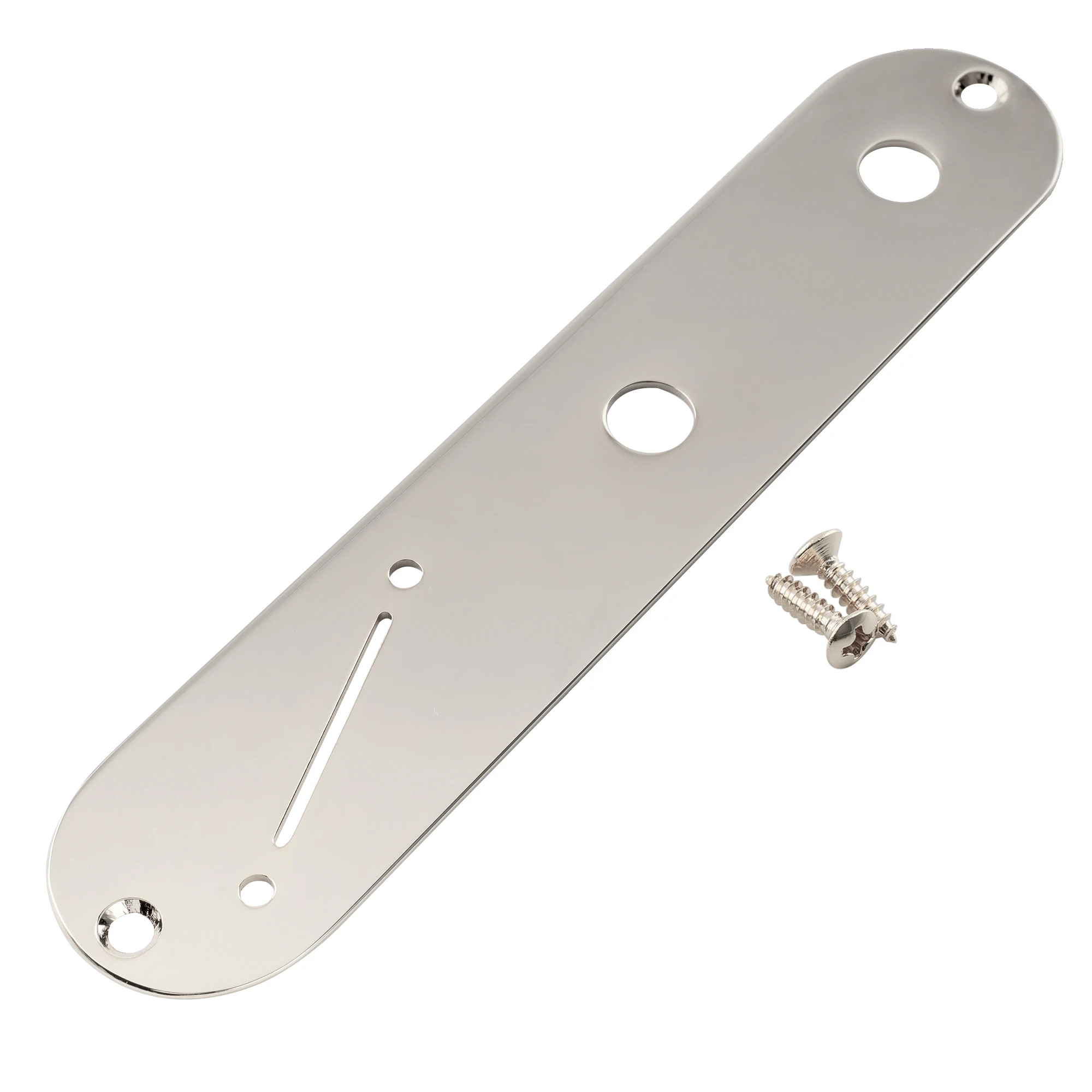 Musiclily Pro 32 mm Stahl-Steuerplatte mit schmalem Töpfen, Lochabstand und abgewinkelter Schaltsteckplatz für E-Gitarre im Tele-Stil – Detail 17
