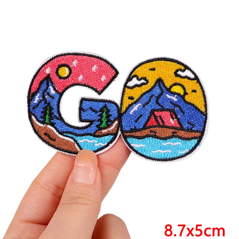 Sunshine-Smile 15 PCS Applique Patches Kit, Dinosauro Toppe,Toppe