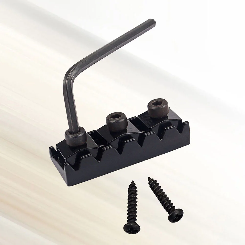 

42mm Zinc Alloy Electric Guitar Locking Nut String Lock With Allen Wrench Replacement Instruments Guitar Part Accessories GAA02