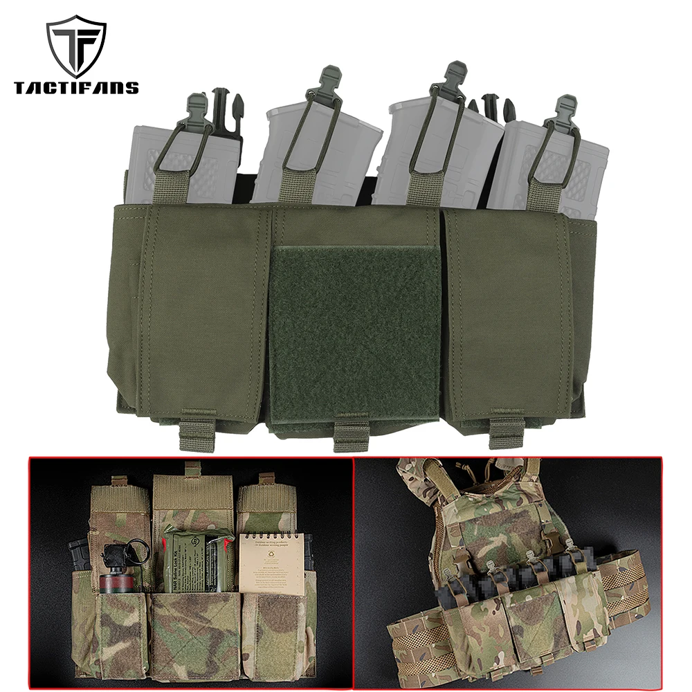 Tacticfans Quadruple Placard Pouch AR15 Magazine Front