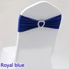 Wedding Decoration Spandex Chair Sash Bow Tie Bands Knot With Love Heart Buckle Stretch For Hotel Birthday Party Banquet Event 2