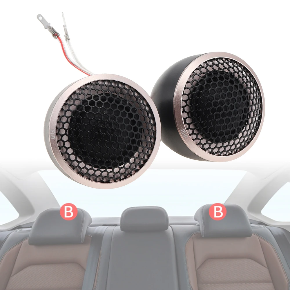 2pcs Universal 150W  Car Speaker Dome Tweeter Sound Vehicle Auto Music Stereo Modified Loud Speakers