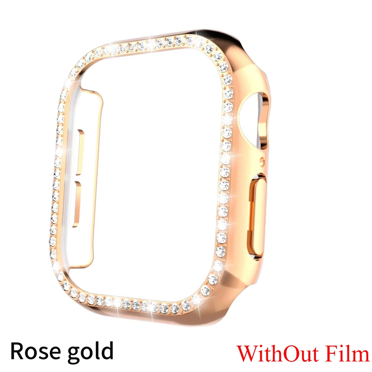 Diamond Glass Apple Watch Bling Bumper Protector Case