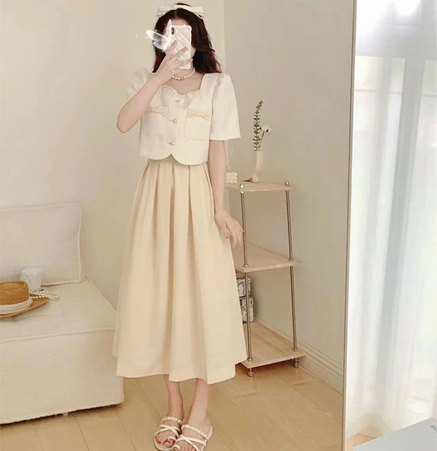 Korean Fashion Sets Outfit | Summer Two Piece Set | Two Piece Dress Set -  2023 Women's - Aliexpress