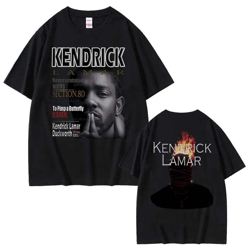 Rapper Kendrick Lamar DAMN Same Graphics T Shirt Summer Men