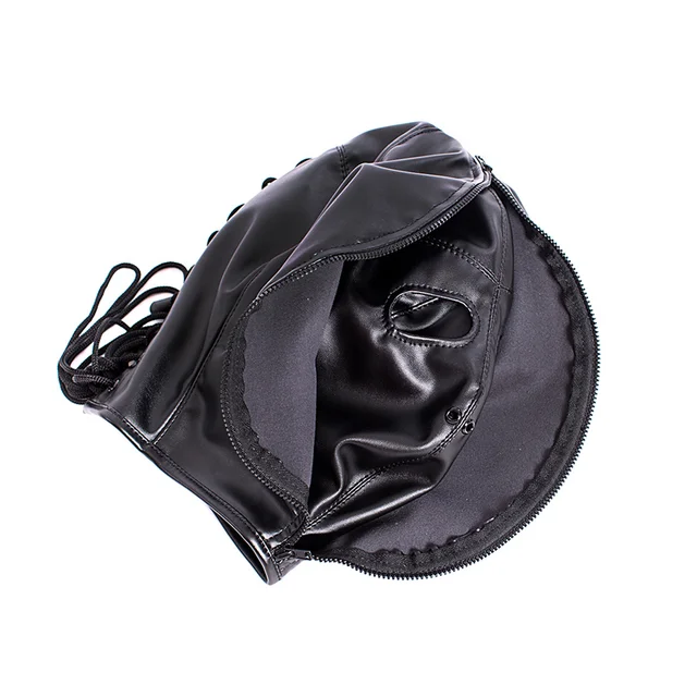Double Leather Mask with Zipper 6