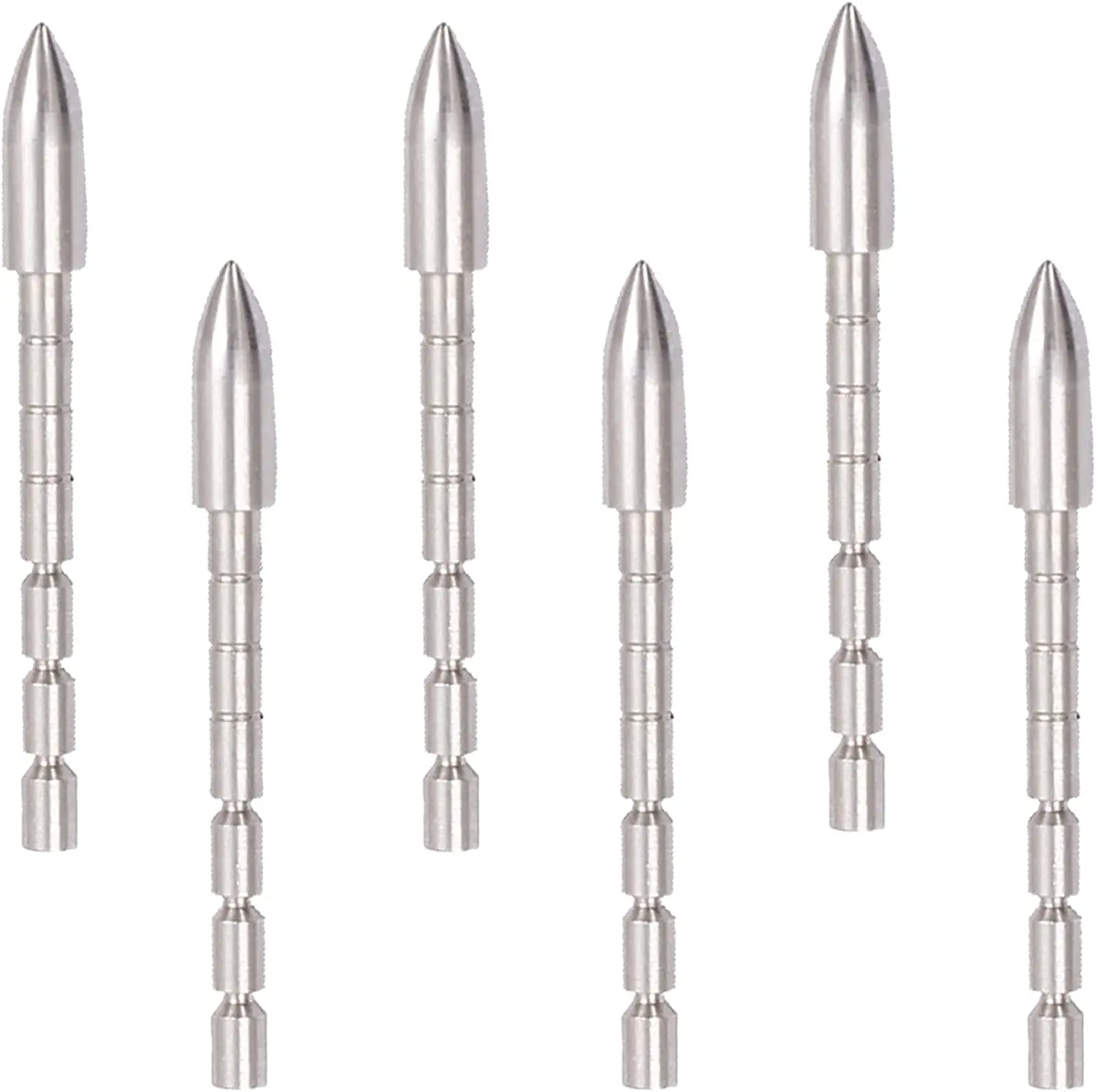 ArcheryFieldPointsInsertArrowheads100GrainStainlessSteelTarget