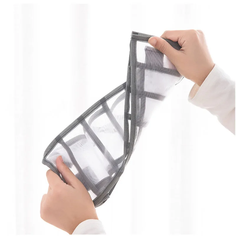 서랍 마무리 기숙사 메쉬 가방 속옷 바지 주최자 접이식 홈 청바지 구획 보관 상자