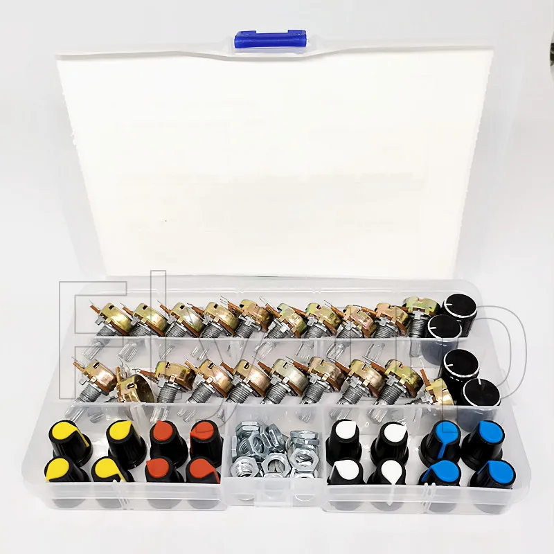 ウジ15点セット 20sets /Box WH148 15MM Single Potentiometer Kit B5K/10K/20K