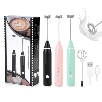Potente montalatte Bacchetta Mini montalatte portatile Frusta Miscelatore per bevande ricaricabile per caffè Lattes 1