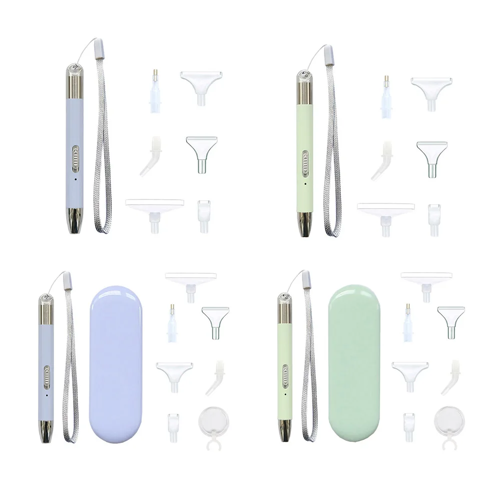 USB Rechargeable Lighting 5D Diamond Painting Point Drill Pen Set Tools DIY Luminous Embroidery Diamond Drawing Drill Pen